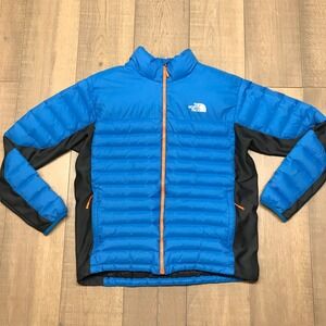 The North Face 700 Summit Series Down Jacket Mens XL Blue Goose Puffer Nylon